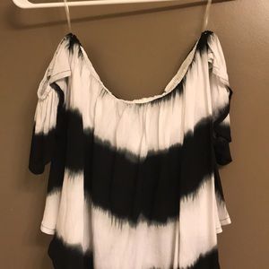 Off of the shoulder crop top